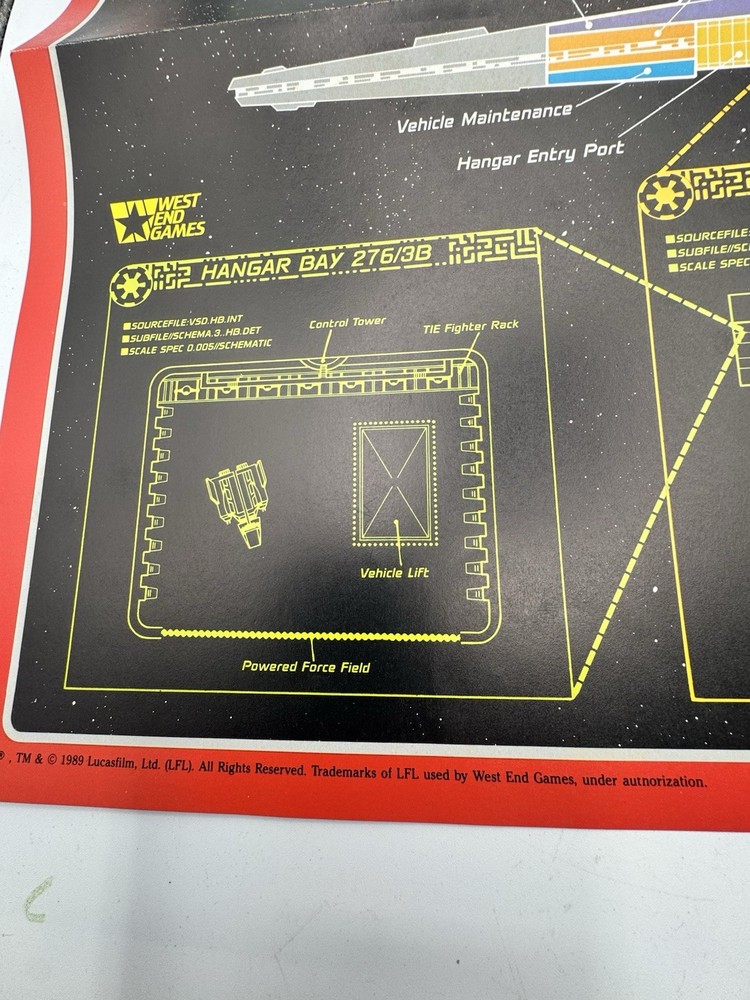 Star Wars Starfall - West End Games RPG 40016 - Includes Poster Map RPG