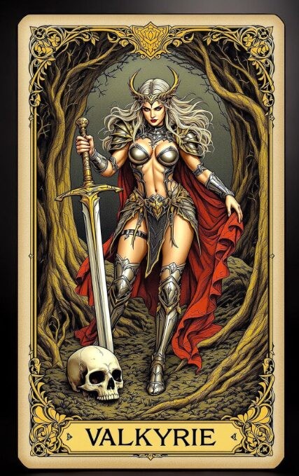 Torocard Valkyrie Colorized 1 oz Copper Card