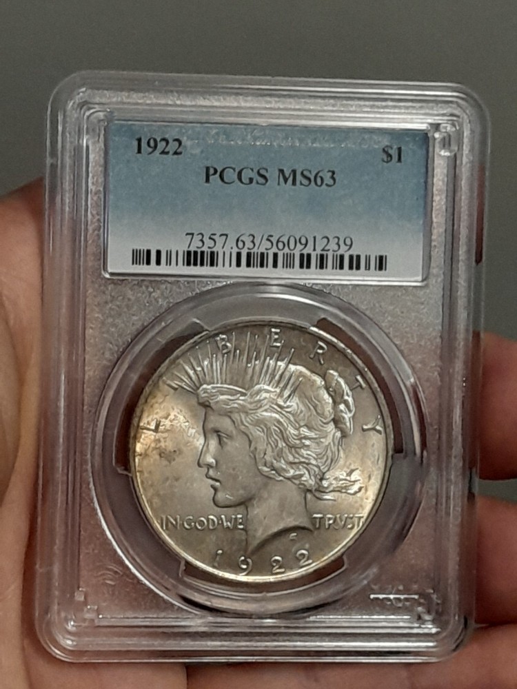 1922 Peace Silver Dollar MS63 PCGS