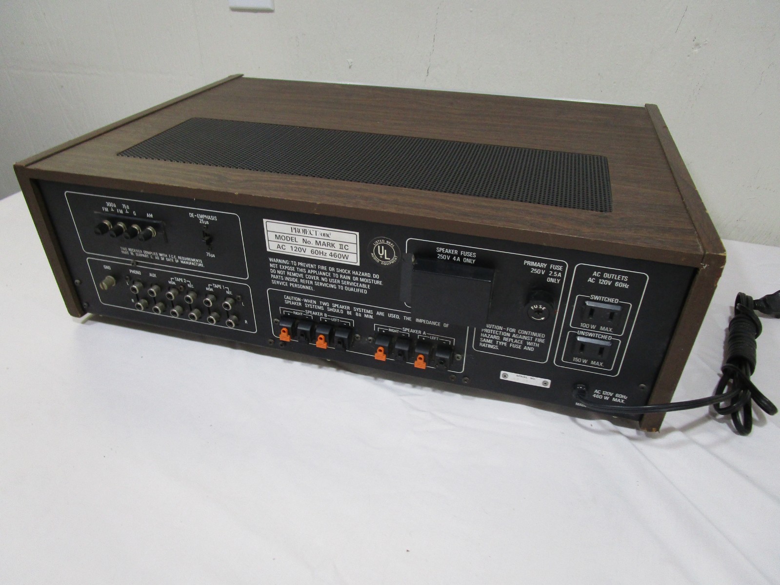 Nice Project / One Mark IIC Stereo Receiver w/ LED Upgraded Lamps -------- Cool!