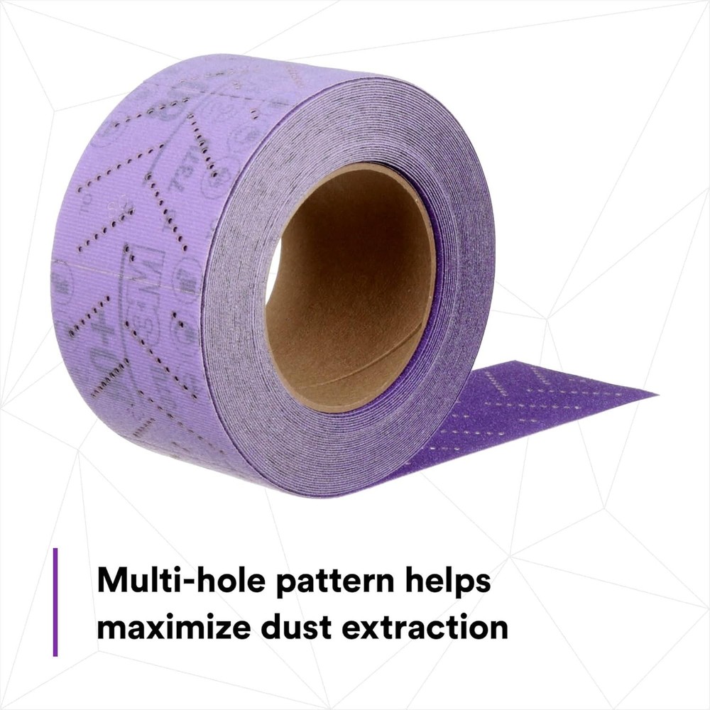 3M (34449) Cubitron II Hookit Hook & Loop Clean Sandpaper Sheet Roll, 320 Grit
