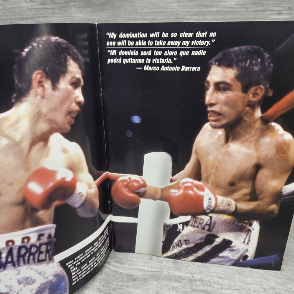 Barrera vs Morales II Boxing Program Onsite June 22 2002