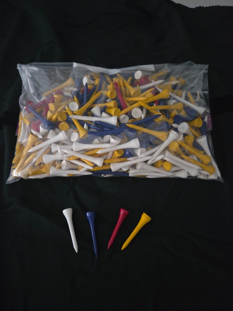 300+ 1 7/8" multicolor Wooden Tees