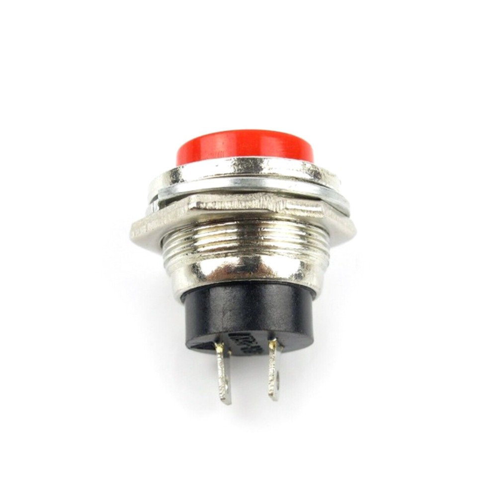 10* Small Self-Reset Round Button Head Power Switch Circle Kill Button Switch K