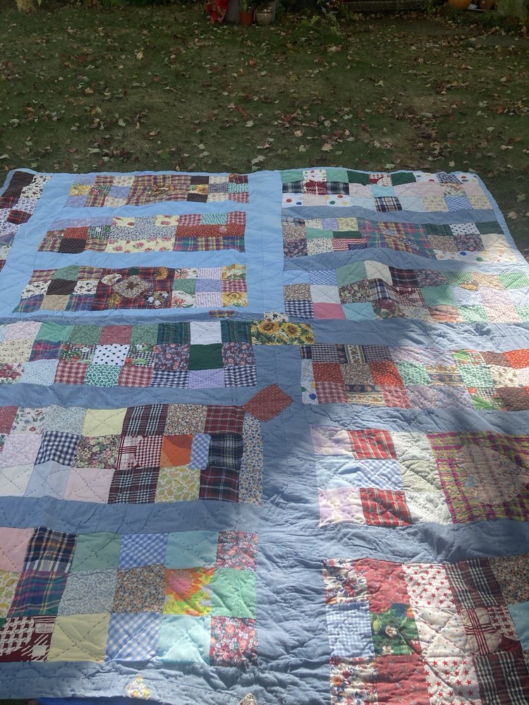 Handmade granny quilt 83 X 84