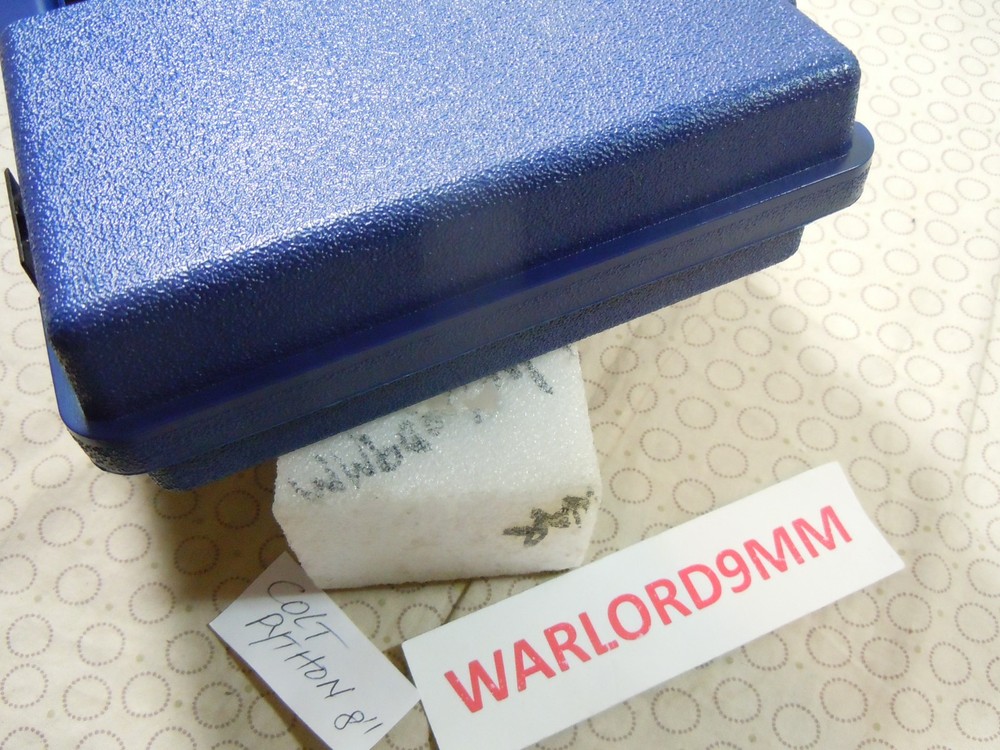 COLT PYTHON MOLDED FACTORY BLUE HARD CASE - 8 INCH..