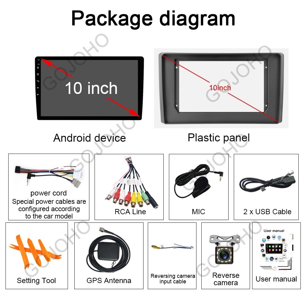 4+64GB 10.1" For Honda Element 2002-2006 Android 13 CarPlay Car Stereo GPS Radio