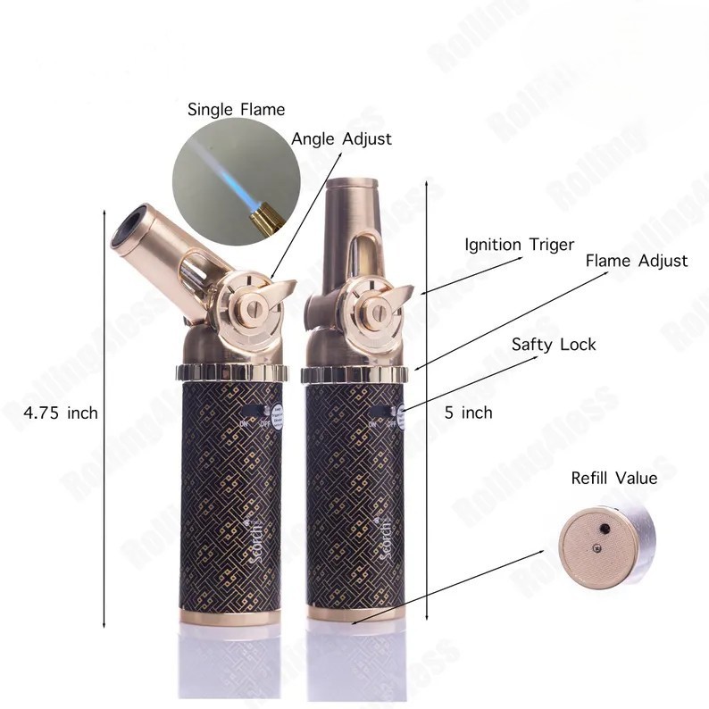 SCORCH TORCH Powerful Single Torch w/ Trigger Lock | 1CT | FREE SHIPPING