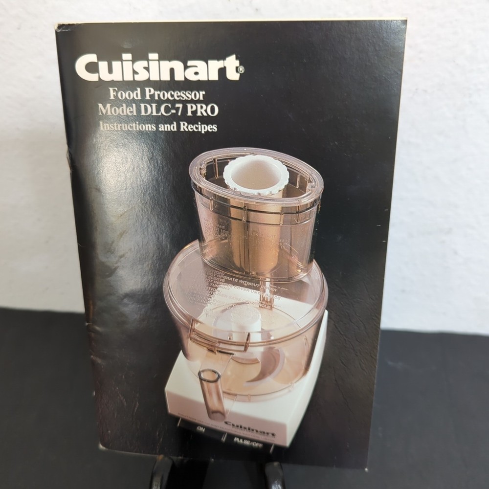 Cuisinart Pro Food Processor Instructions & Recipe BOOK ONLY