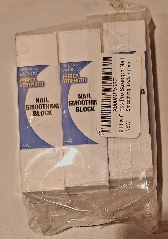 Nail smoothing block Sanding Shape Buff Smooth Nails Buffer pro strength WHITE