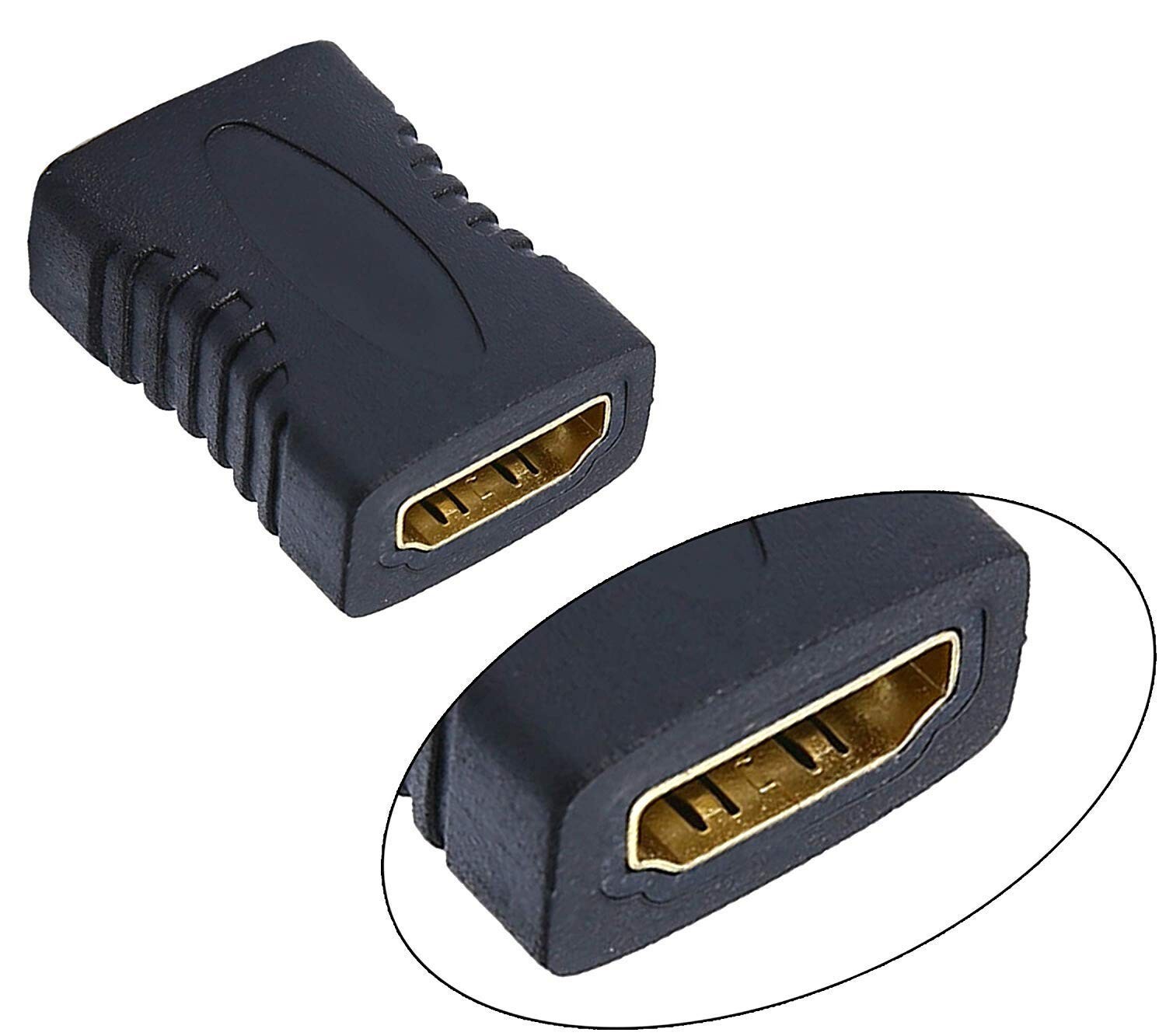 3X HDMI Female to Female Coupler Connector Extender Adapter Cable HDTV 1080P 4K