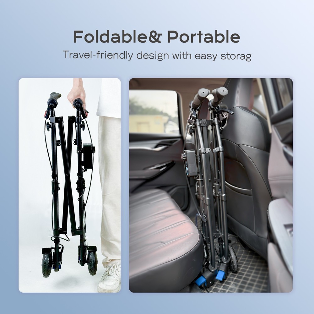 【Resistance Adjustable】Rollator Walker - Strength Training & Mobility Aid