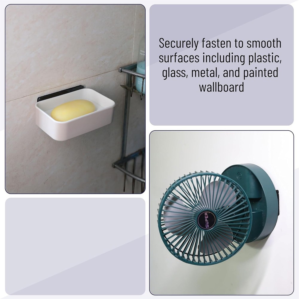 Versatile 20-Piece 4" x 2" Hook & Loop Strips - Durable Adhesive for Home Use