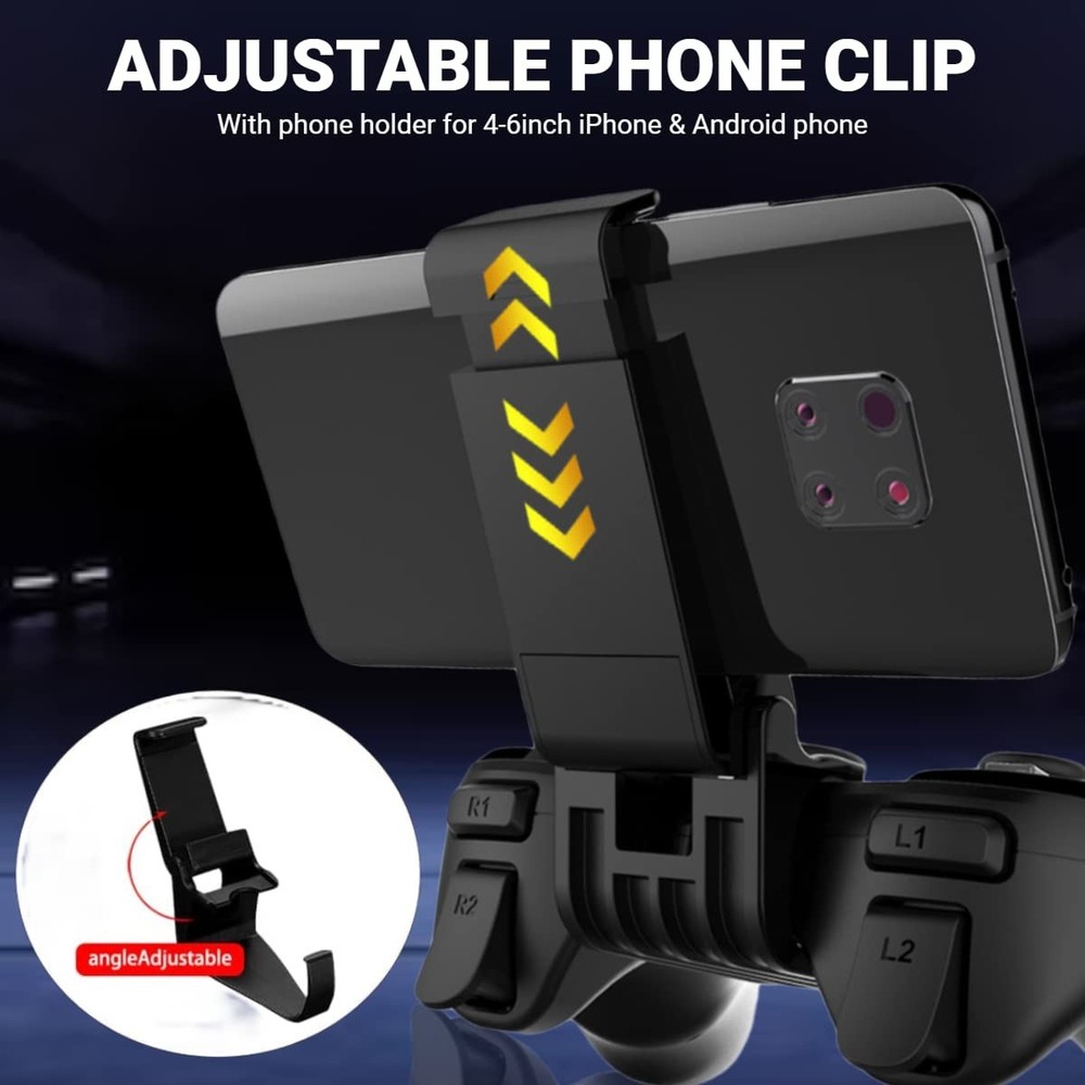 Mobile Game Controller for iPhone & Android with Holder, Bluetooth Gamepad Jo...