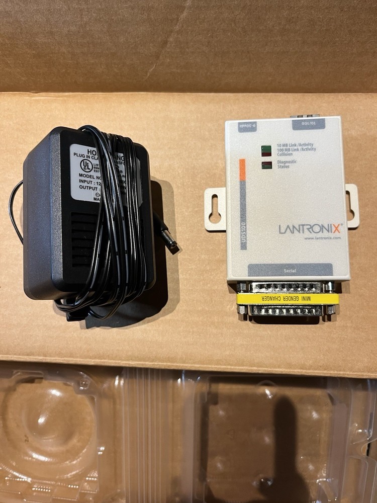 Lantronix UDS100 Single Port Device Server Ethernet External Module Terminal