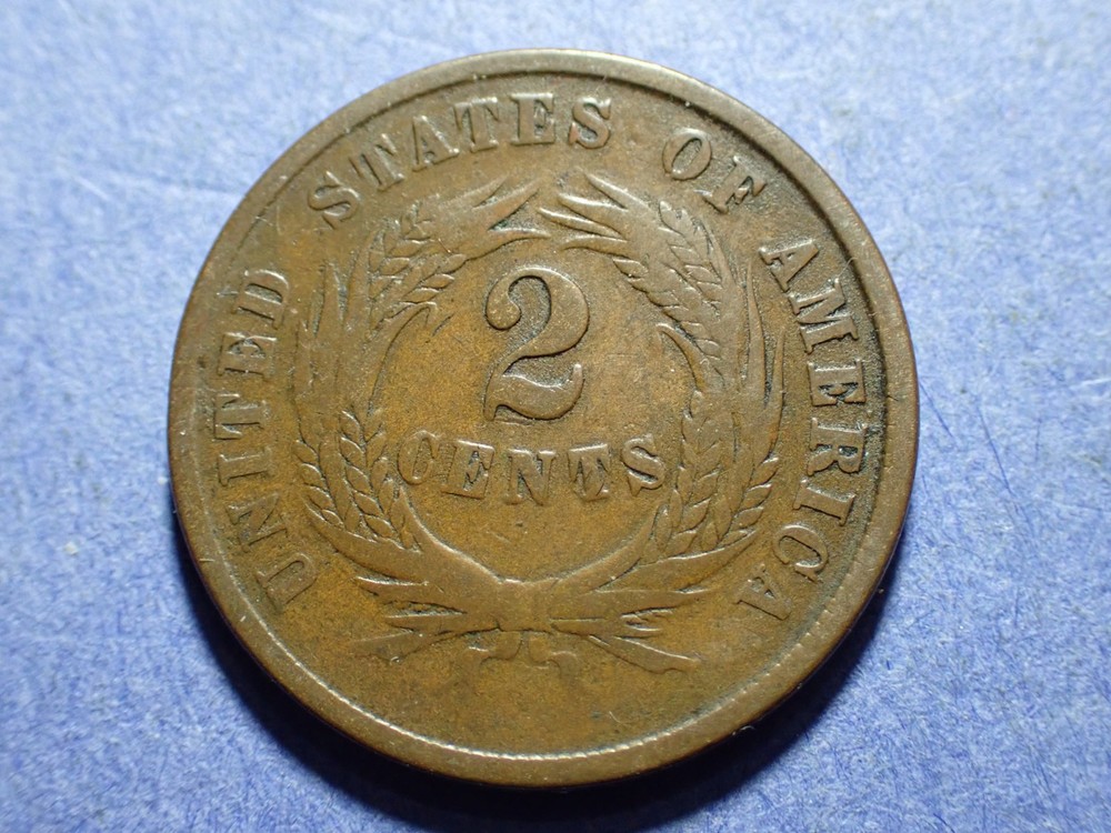 1864 Large Motto Two Cent Good