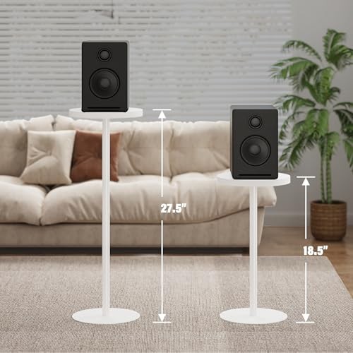 Tall Round Side Table, Small End Table, Beside Table, 1 Pack White Ordinary