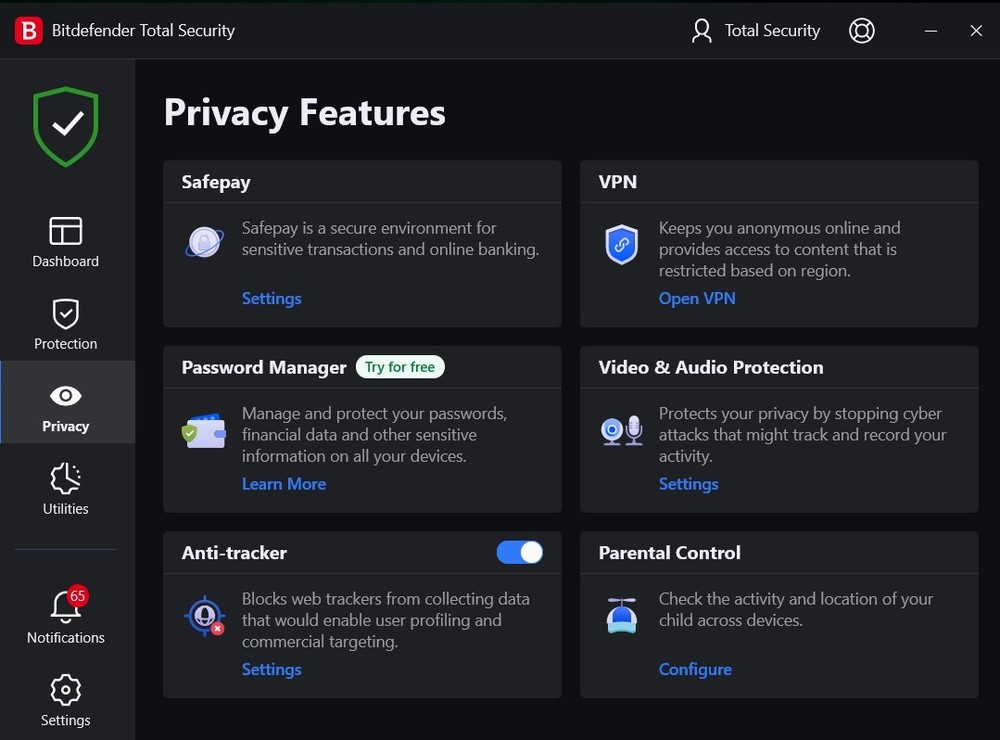 Bitdefender Security - 2 Years For 10 Devices (Win,MAc,Android) Protection