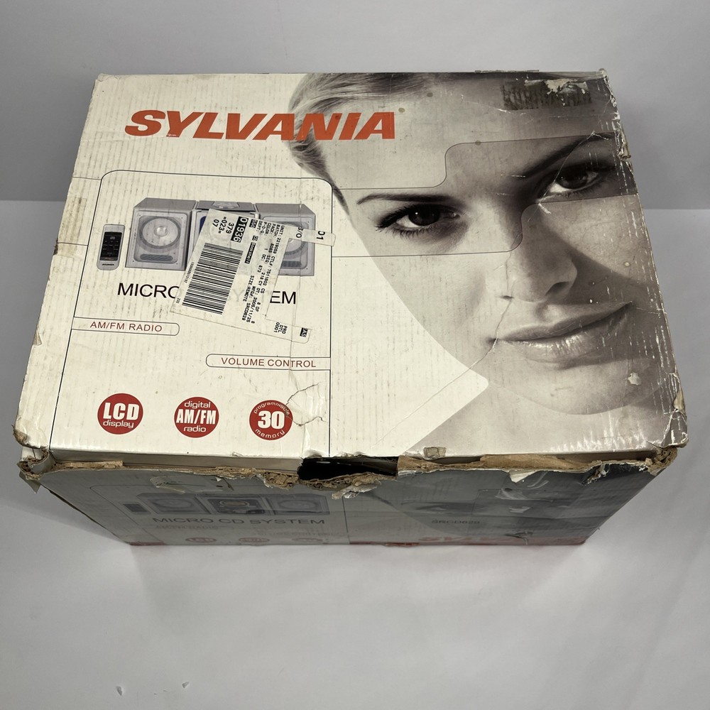 2006 Sylvania SRCD629 Micro CD System AM/FM Radio Top Loading CD Player LCD