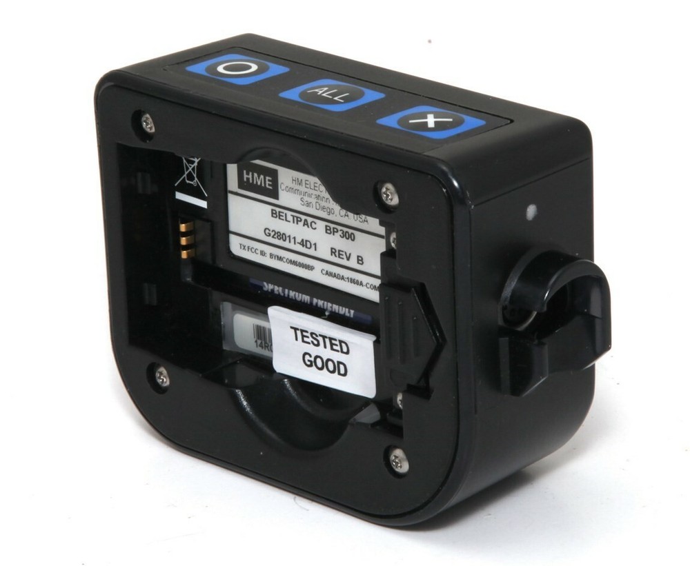 HME ClearCom BP300 Wireless Intercom BeltPack For Base MB300ES Spectrum Friendly