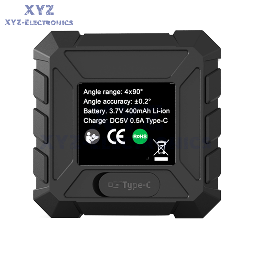 LCD Magnetic Digital Inclinometer Level Box Gauge Angle Finder Protractor 4*90°