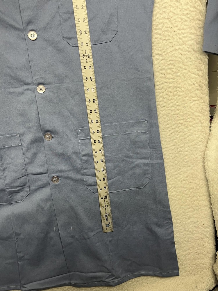 Bulwark FR Lab Coat Small Regular Light Blue KEL2 100% Cotton Fire Resistant