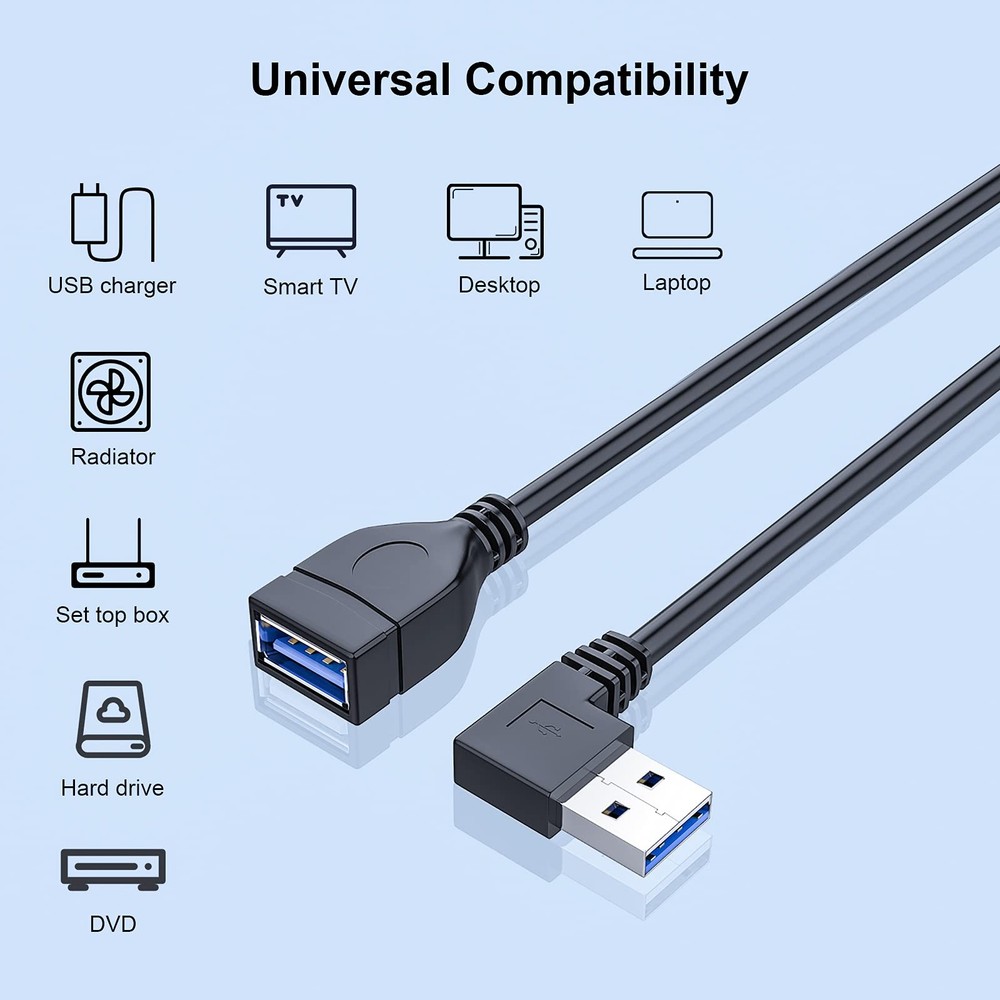 Oxsubor angle usb cable left and right, right