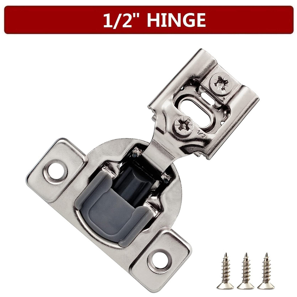 30 Pack 1/2" Overlay Soft Close Face Frame Compact Kitchen Cabinets Hinges