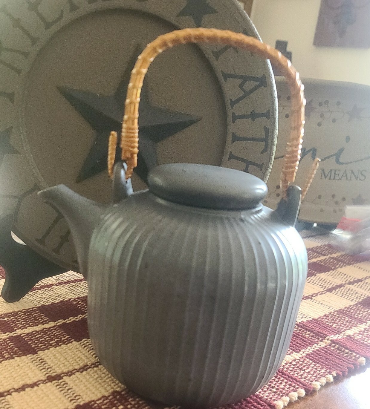Artisanal Kitchen Supply ~ Soto ~ Teapot ~ Ash in Color ~ Stoneware