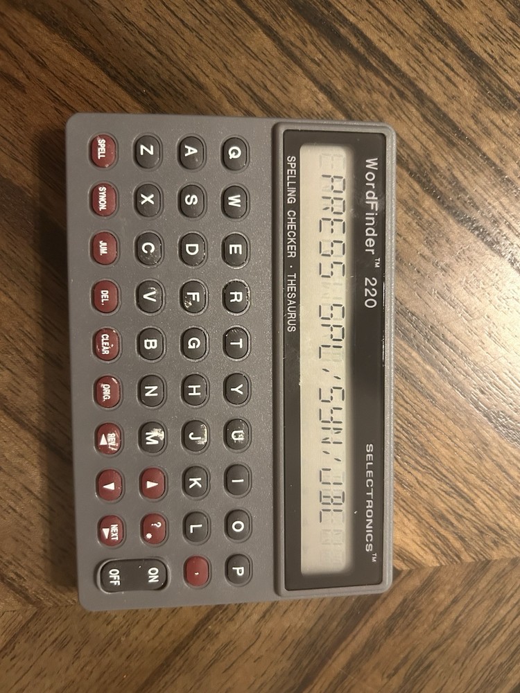 Vintage Electronic Wordfinder