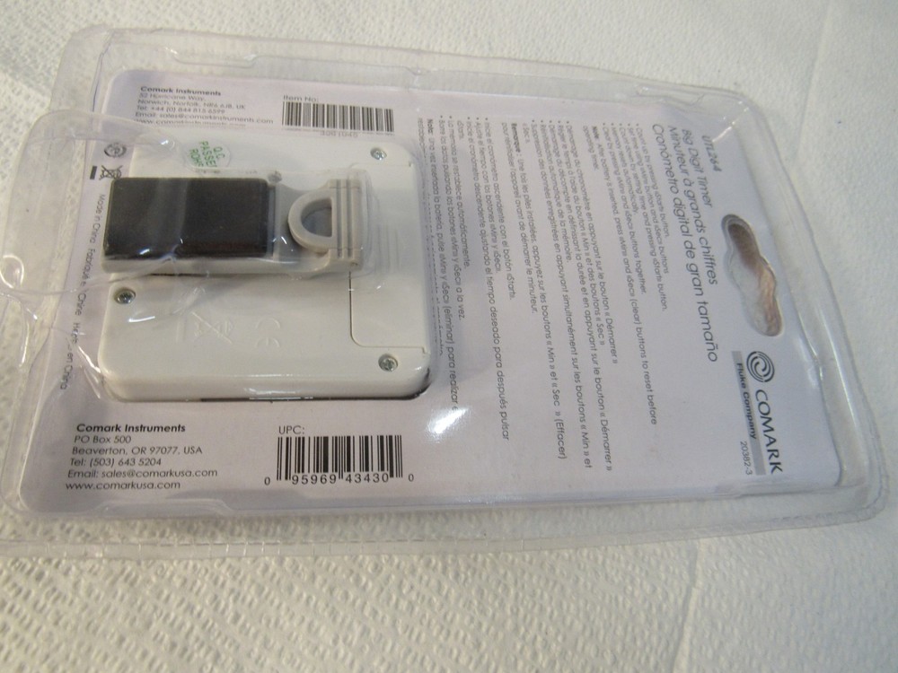 Comark UTL264 Big Digit Kitchen Digital Timer Max 99 Min White