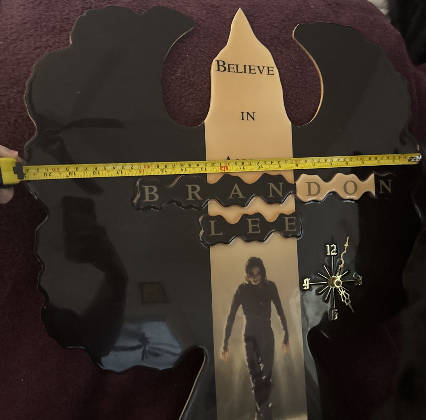 Vintage RARE! THE CROW B.Lee,Bel In Angels plastic top card board Poster Lg 28”￼