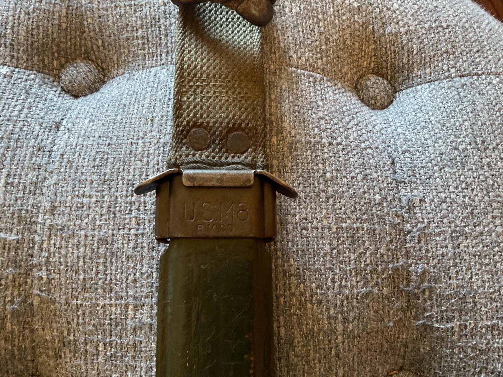 US M8 BM Co. WW2 Scabbard bayonet sheath