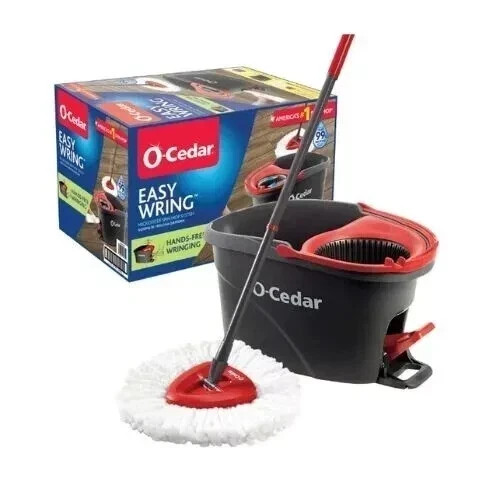 O-Cedar EasyWring Spin Mop With Bucket