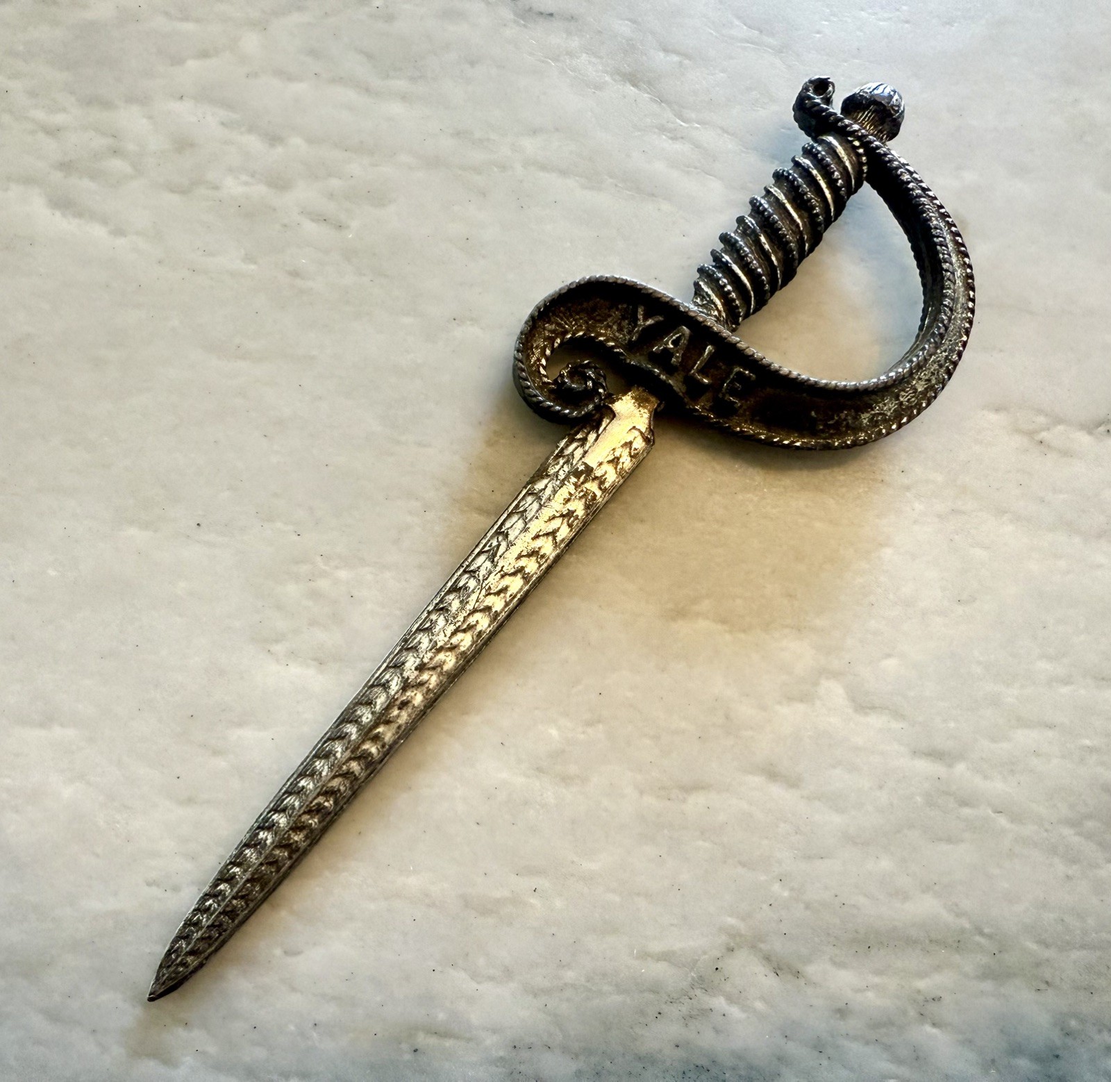 Vintage "YALE & TOWNE MFG. CO."  Letter Opener RARE sword dagger lock promotion