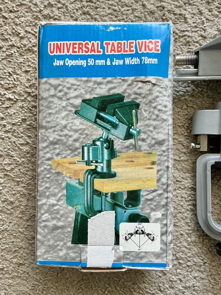 Modelcraft Multi-Angle Bench Vice Jaw Width: 78mm, Capacity: 50mm