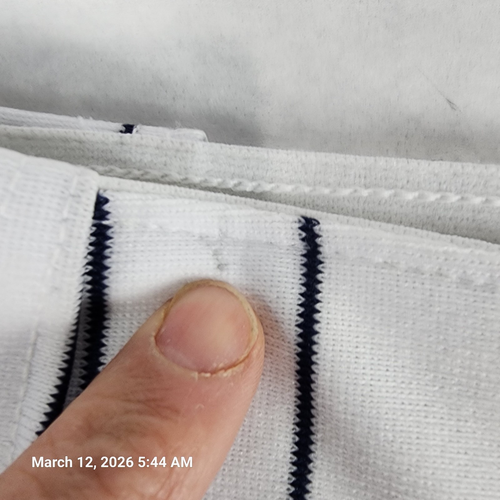 Champro Baseball Pants Men's XL (37"-39") White Pin Striped Elastic Hem No Tags