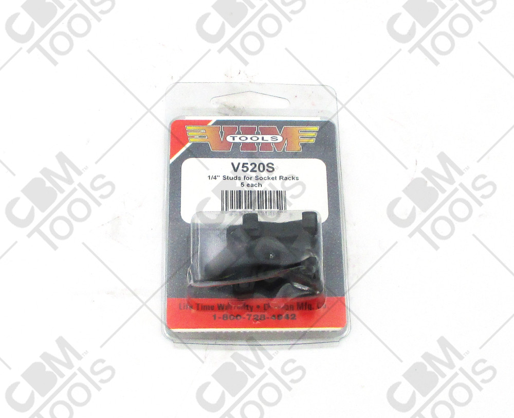 VIM V520S - 1/4" Replacement Socket Rack Clips / Studs - 5 Pack