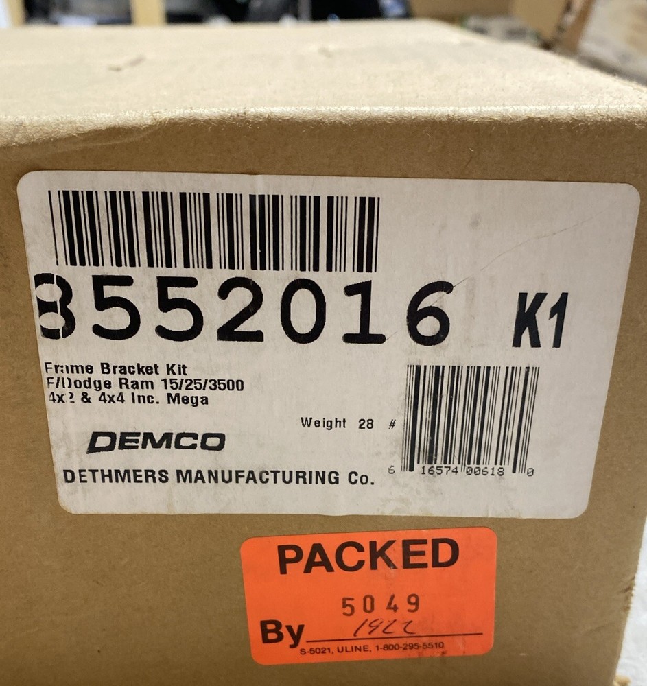 Demco 8552016 Fifth Wheel Trailer Hitch Frame Bracket Kit RAM