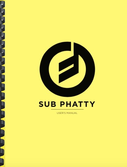 Moog Sub Phatty Analog Synthesizer OWNER'S MANUAL