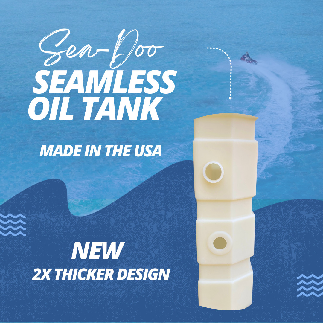 Seadoo Oil Tank - USA Made, Fits 1996-2005 Models, 2X Thicker for Durability