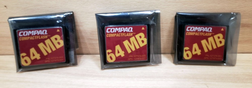 Compaq Flash Memory Card 64 MB CompactFlash Hewlett-Packard 127376-003 Grade A