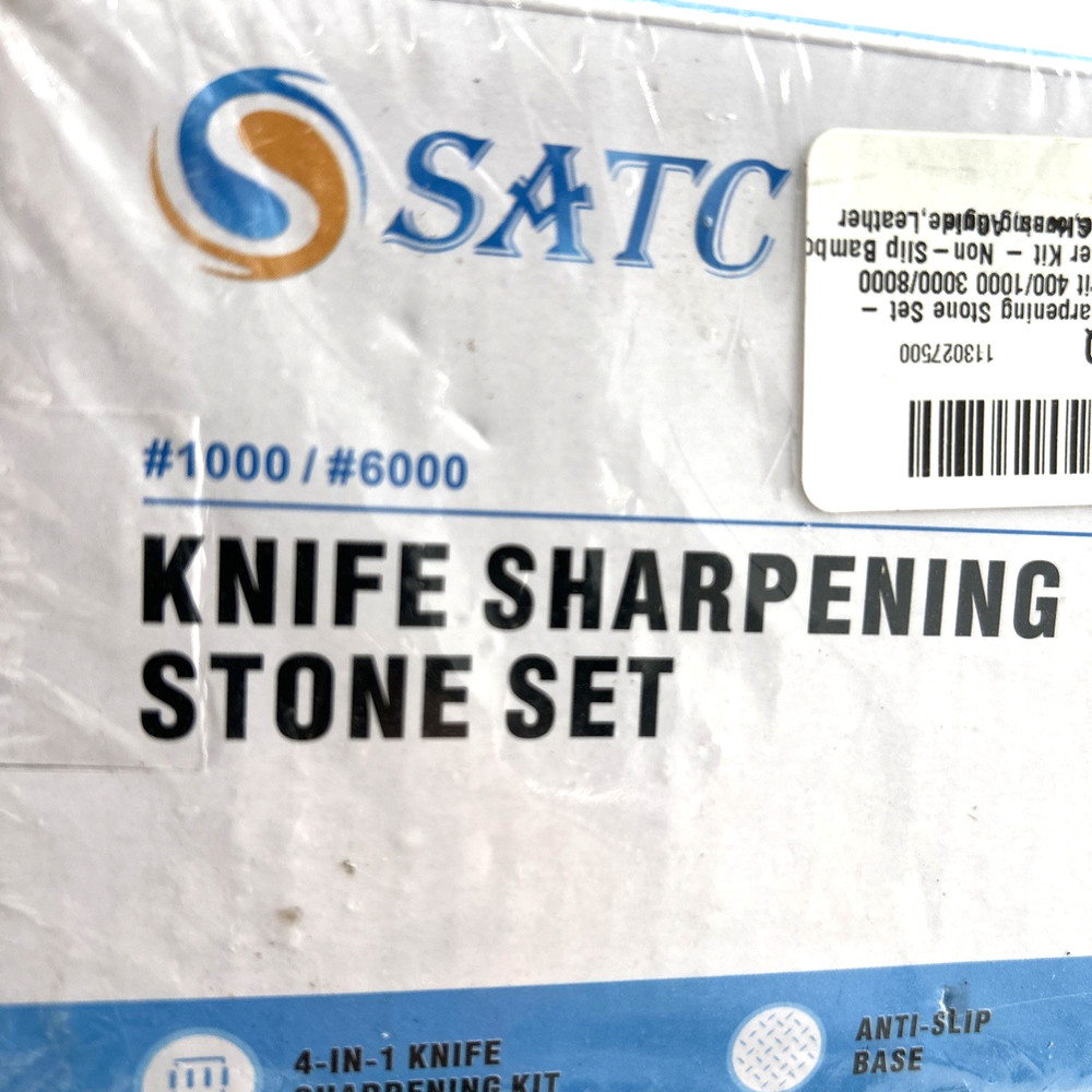 S SATC 710-E Knife Sharpening Stone 2 Side Grit 1000/6000
