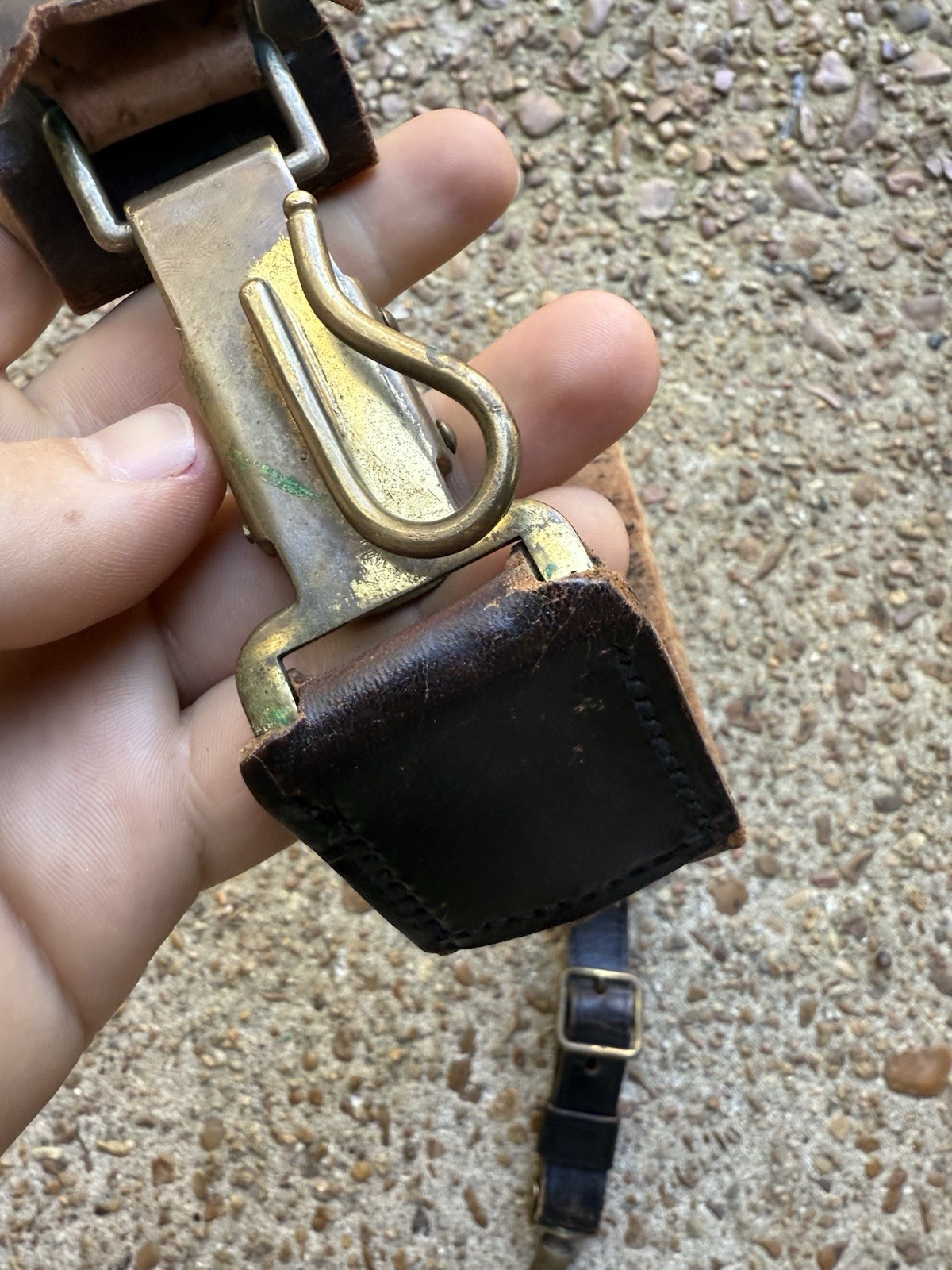 German Military Sword Hanger WW1 WW2 Era Unsure Leather