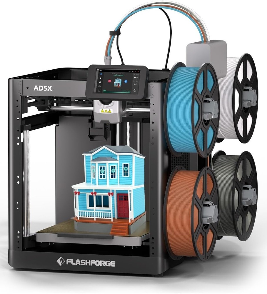Multi-Color 3D Printer 4 Colors with IFS, Fully Auto Leveling FDM 3D Printer ...