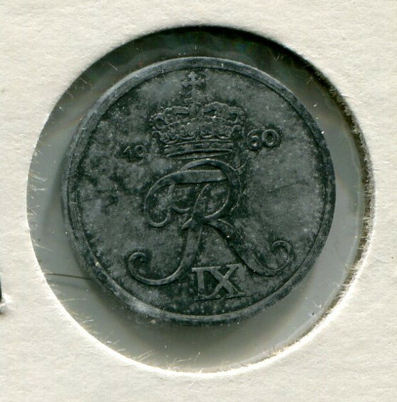 Foreign Coin - Denmark - One Ore (1 Øre) 1960