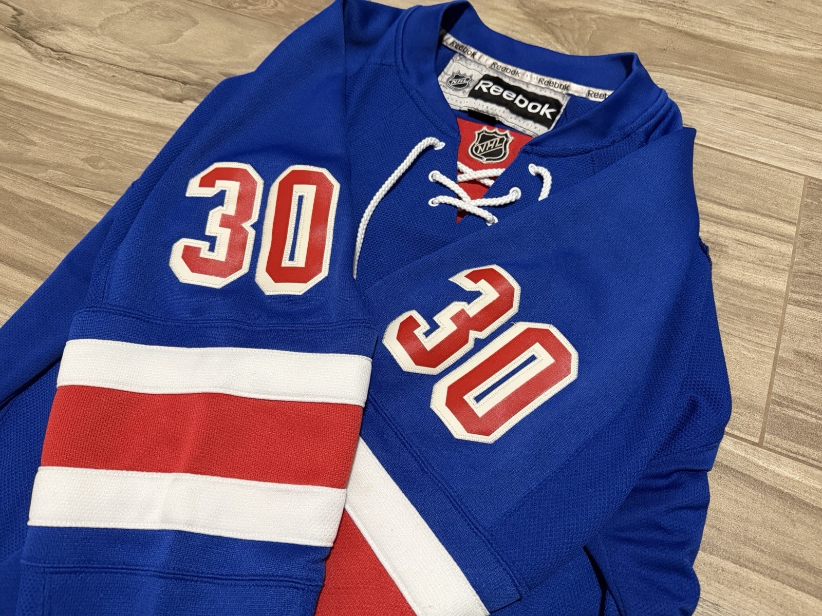 Size M - New York Rangers Henrik Lundqvist Reebok Replica Jersey Blue