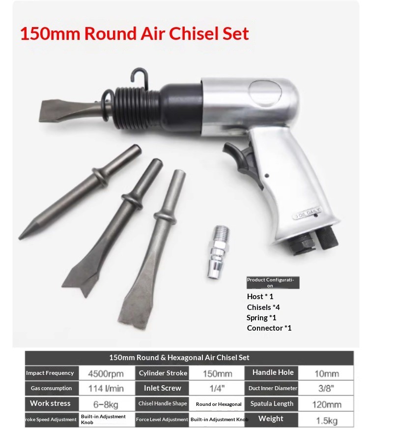 Air chisels / Chisel-type air hammers / Air hammers / Rust removers