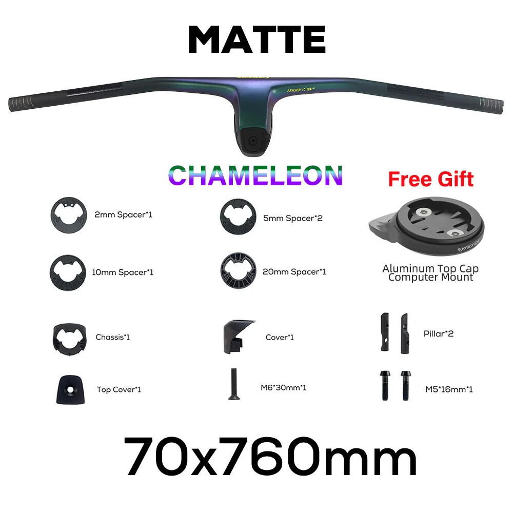 Superlight Full Carbon MTB Integrated Handlebar with Computer Mount