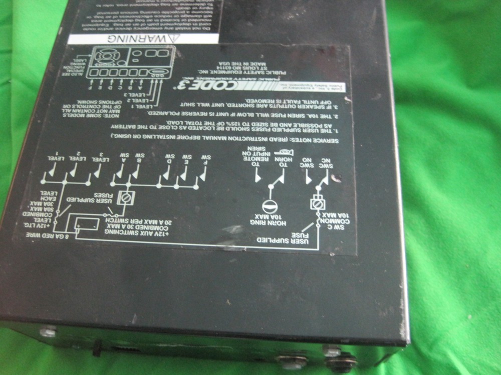CODE 3 model PSE amplifier AA637